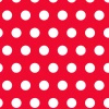 RED POLKA DOTS - Minky-Plüsch