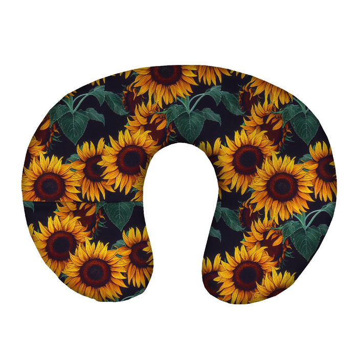 NACKENPOLSTER - GEMALTE SONNENBLUMEN M. 1 - Nähset (Sunflower)