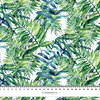 MINI LEAVES AND INSECTS PAT. 6 (TROPICAL NATURE) / white - swimsuit lycra