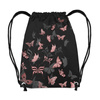 GYM BAG - BUTTERFLIES MIX PAT. 6 (GLITTER BUTTERFLIES) - sewing set