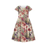 KINDER KLEID "MIA" (146/152) - PASTEL FLOWERS WZ. 30 - Nähset
