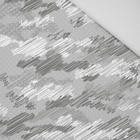 CAMOUFLAGE - Kritzelei / grau - HOME DECOR PREMIUM Webware