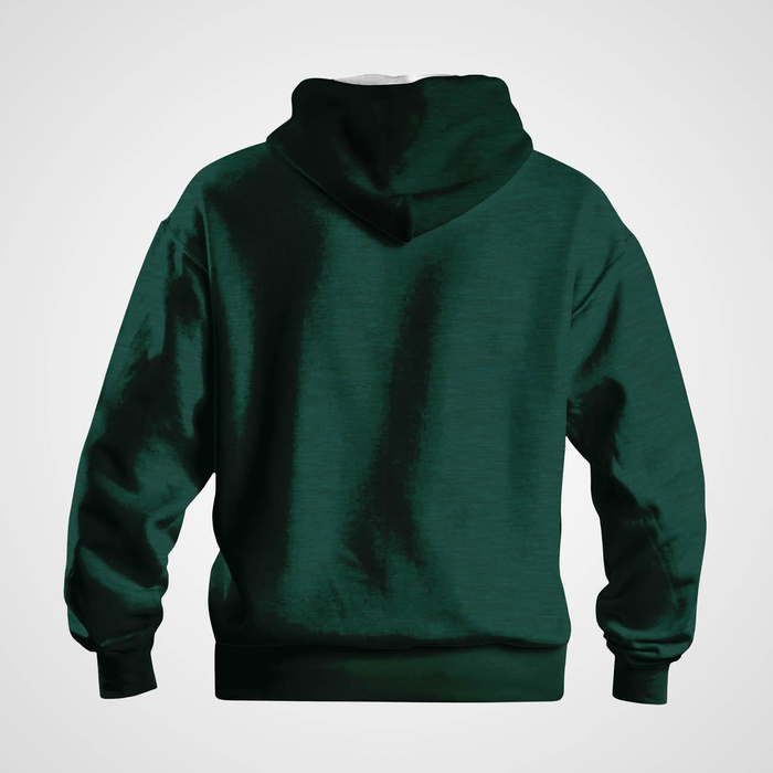 MELANGE BOTTLE GREEN - Hydrophobic brushed knit