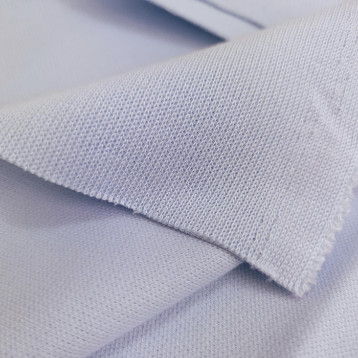 Baumwoll-Strick-Sweat "Margot" - BABY BLUE (D-63)