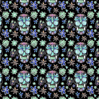 NEON SKULLS pat. 2 (DIA DE LOS MUERTOS) - softshell