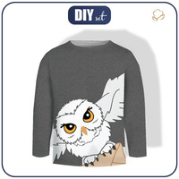 LONGSLEEVE - EULE (ZAUBERSCHULE) - Single Jersey (122/128)