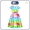 KINDER KLEID "MIA" - BATIK  Ms. 1 / regenbogenfarbig - Nähset (134/140)