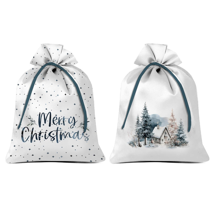 Gift pouches - CHRISTMAS HOUSE - sewing set - SMALL