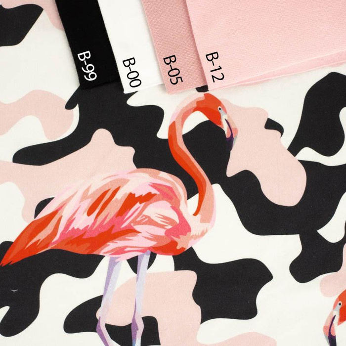 CAMOUFLAGE FLAMINGOS - light brushed knitwear