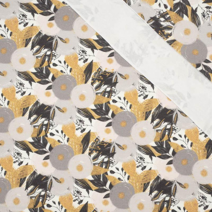 43cm KVĚTY vz. 8 - organický úplet single jersey s elastanem