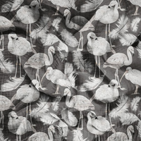 WHITE BIRDS - Muślin bawełniany