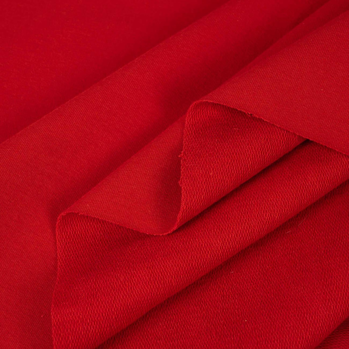 Looped knitwear with elastan - RED (D-18)