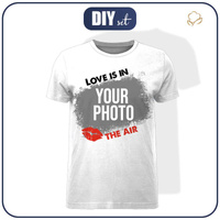 HERREN T-SHIRT - LOVE IS IN THE AIR - MIT IHREM EIGENEN FOTO - Nähset