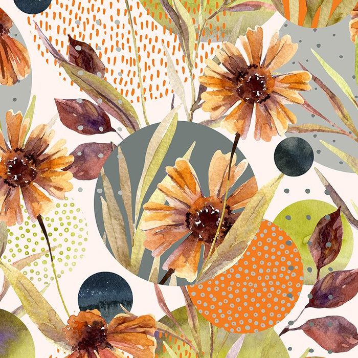 ORANGE CORNFLOWERS / big - softshell