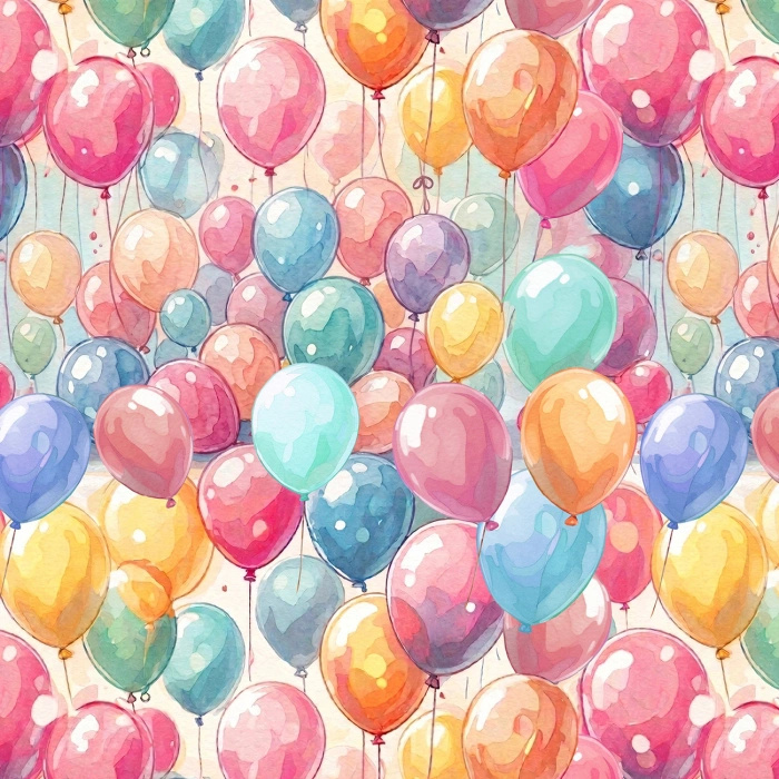 PASTEL BALOONS - Minky plyš