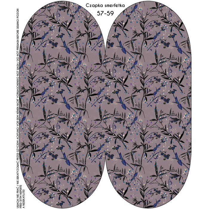 Czapka "Smerfetka" - ZACZAROWANA ŁĄKA (ZACZAROWANA NOC) 48-50