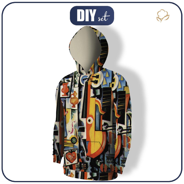 MEN’S HOODIE (COLORADO) - PARTO DA VIOLA BOM MÉNAGE (Amadeo de Souza-Cardoso) - sewing set