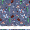 COSMIC MIX PAT. 1 (SPACE EXPEDITION) / ACID WASH DARK BLUE - looped knit fabric