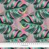 MONSTERA no. 5 / pink - looped knit fabric