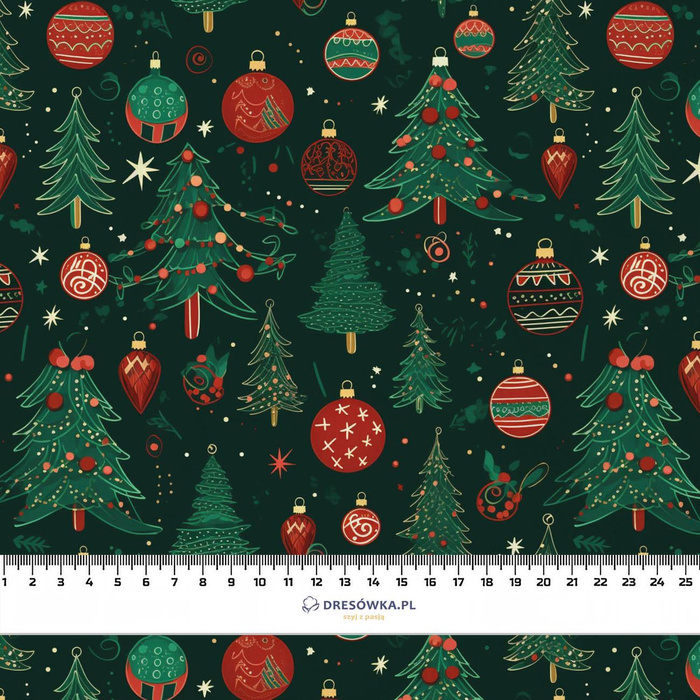 CHRISTMAS TREE WZ. 3- single jersey z elastanem ITY