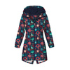 PARKA DAMSKA (ANNA) - FOLKOWE PTAKI / navy - softshell L