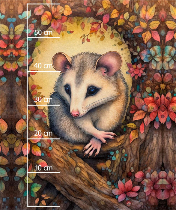 BOHO MOUSE - panel (60cm x 50cm) looped knit