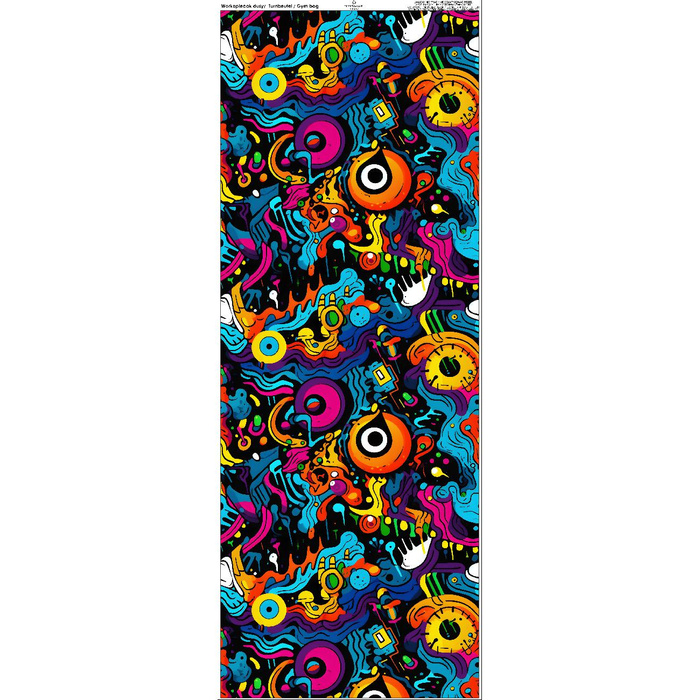 GYM BAG - STREET GRAFFITI WZ.5 - sewing set