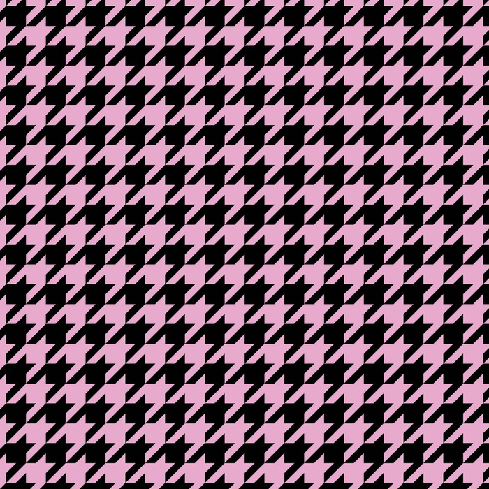 SCHWARZER HAHNENTRITT / rosa