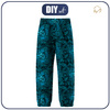 CHILDREN'S SOFTSHELL TROUSERS (YETI) - LACE BUTTERFLIES / blue