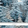 WINTER FOREST WZ. 6- Welur tapicerski