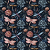 Butterfly & Flowers wz.3- Slub Weave