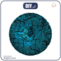 DEKOKISSEN - SPITZEN SCHMETTERLINGE / blau - Nähset