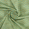 GOLDEN ZIGZAGS (GOLDEN OCEAN) / mint - Cotton woven fabric