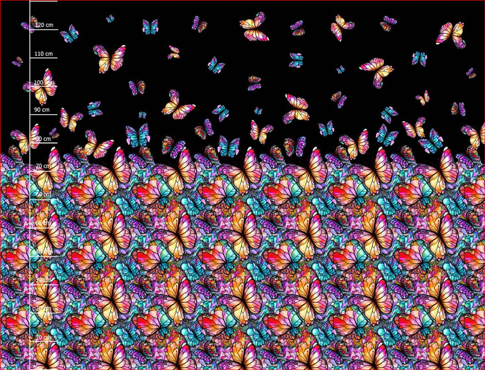 SCHMETTERLINGE / GLASMALEREI - Kleid-Panel PTE200