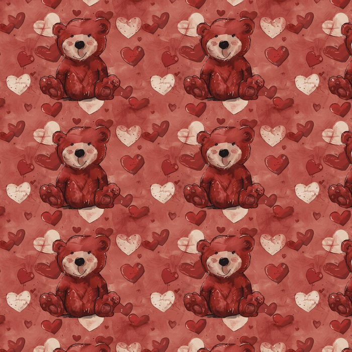 VALENTINE'S DAY 6 - teplákovina počesaná s elastanem ITY