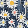 DAISIES DENIM IMITATION VZ. 1 - Len 100%