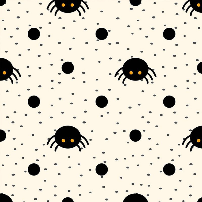 HALLOWEEN SPIDERS / ecru