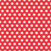 WEIßE TUPFEN / rot