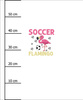 SOCCER FLAMINGO / weiß - Paneel (60cm x 50cm)