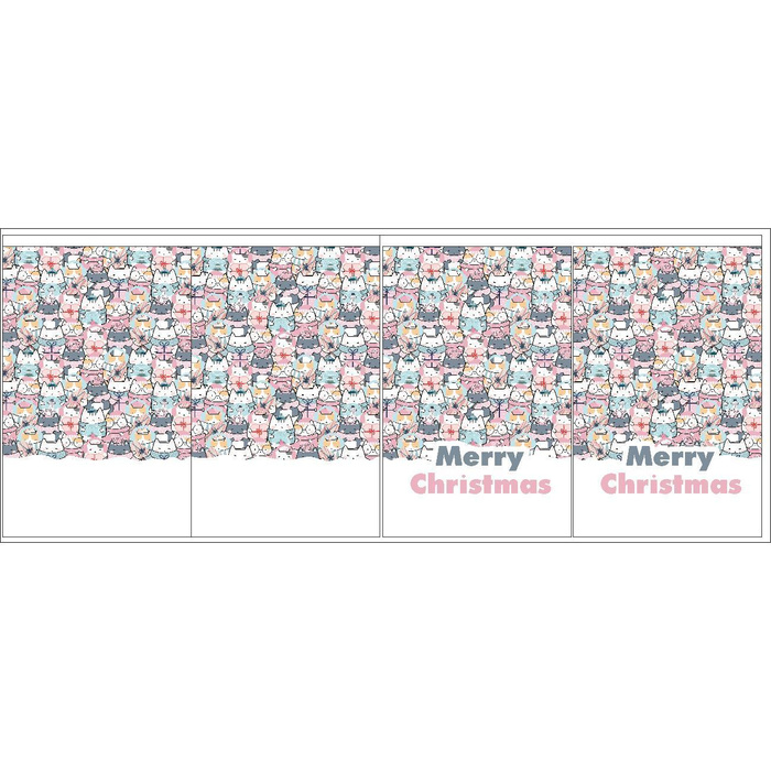 Gift pouches - WINTER CATS PAT. 2 - sewing set - SMALL