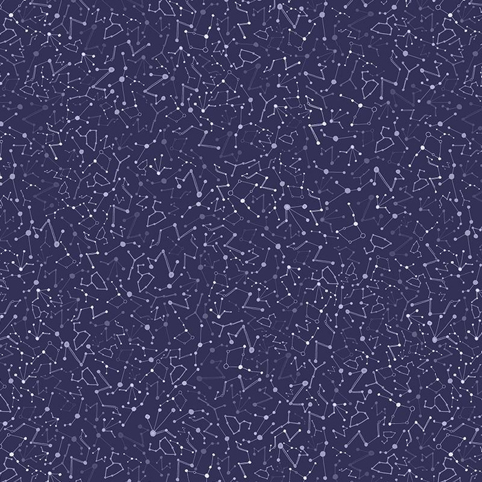 STERNENKONSTELLATION ( GALAXIE ) / dunkelblau - Sommerswea tmit Elastan