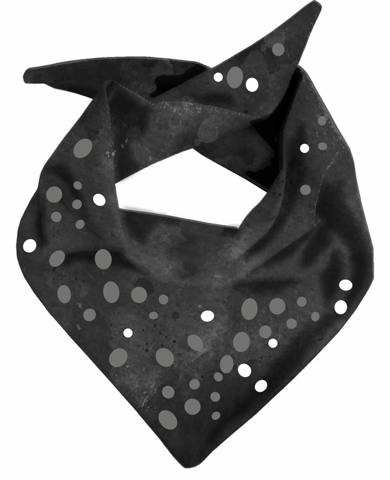 DZIECIĘCA CZAPKA I CHUSTA (DINO) - BLACK DRAGON 55-58