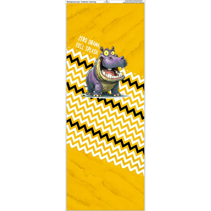 GYM BAG - HIPOPOTAMUS MILO - small