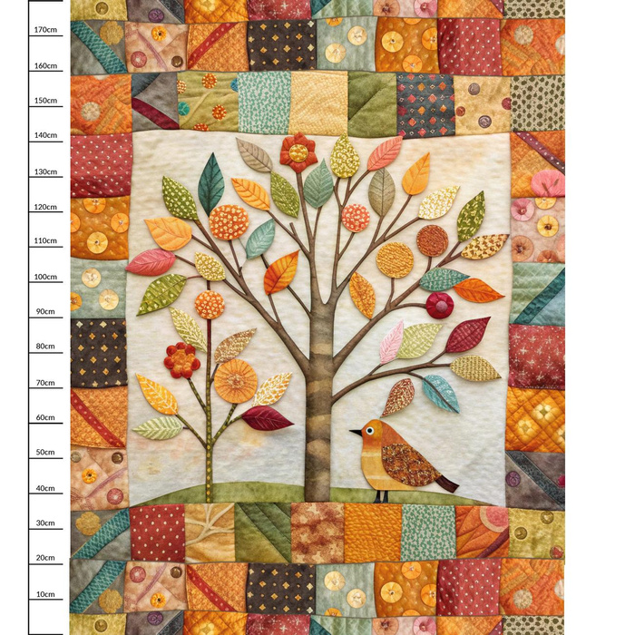 BATIK WZ.7- panel (140cm x 180cm) - Webware für Tischdecken