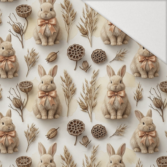 Boho Bunny - Hydrofobowa dzianina drapana 