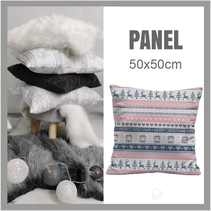 PANEL PODUSZKOWY - MERRY CHRISTMAS wz. 2 (NORWESKIE WZORY)