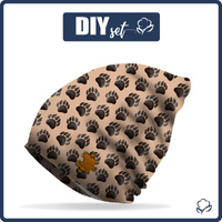"Beanie" cap - PAWS (BEARS AND BUTTERFLIES) / Choice of sizes