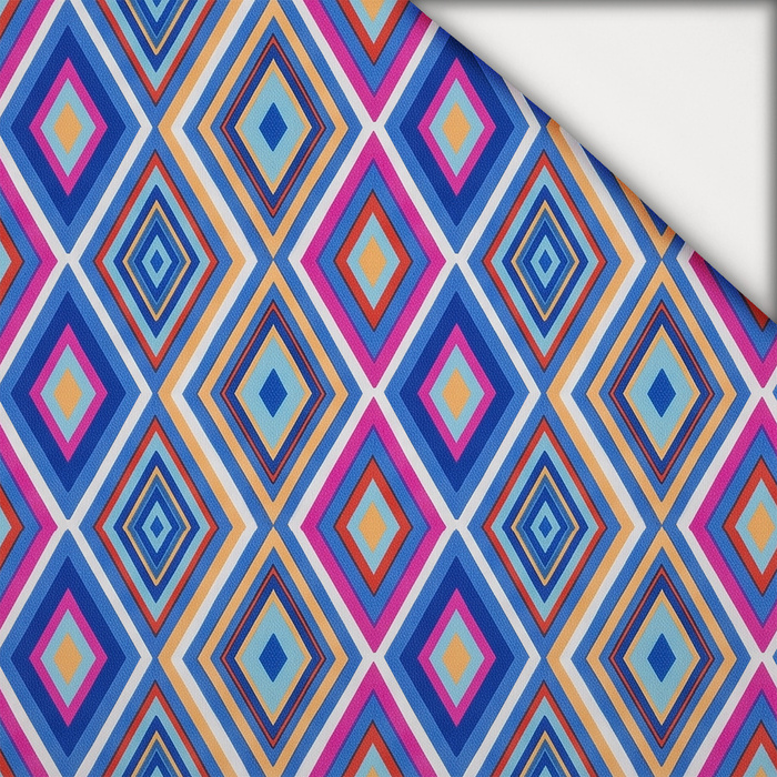 RETRO GEOMETRIC WZ. 11 - lehký, česaný úplet