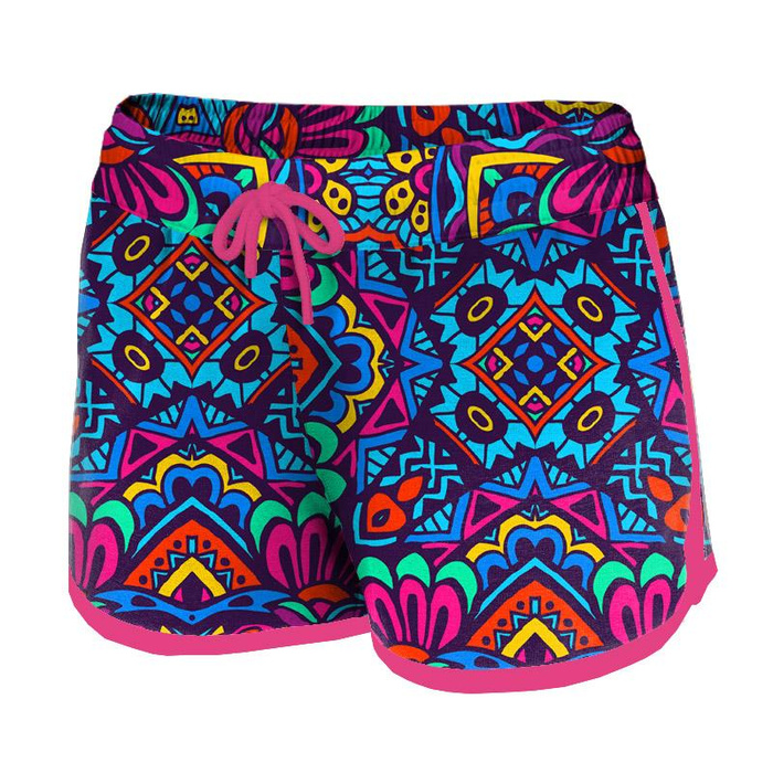 Damen Badeshorts -  GLASMALEREI m. 2 XL