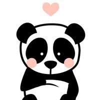 PANDA / BLASS ROSA Größe "L" 75x110 cm -  weiß (Vorderseite) - Paneel Sommersweat